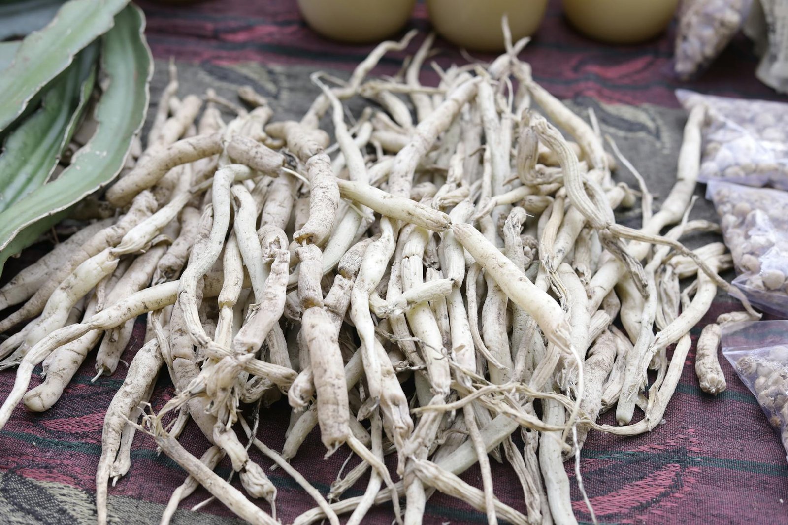 a close up shot of white musli