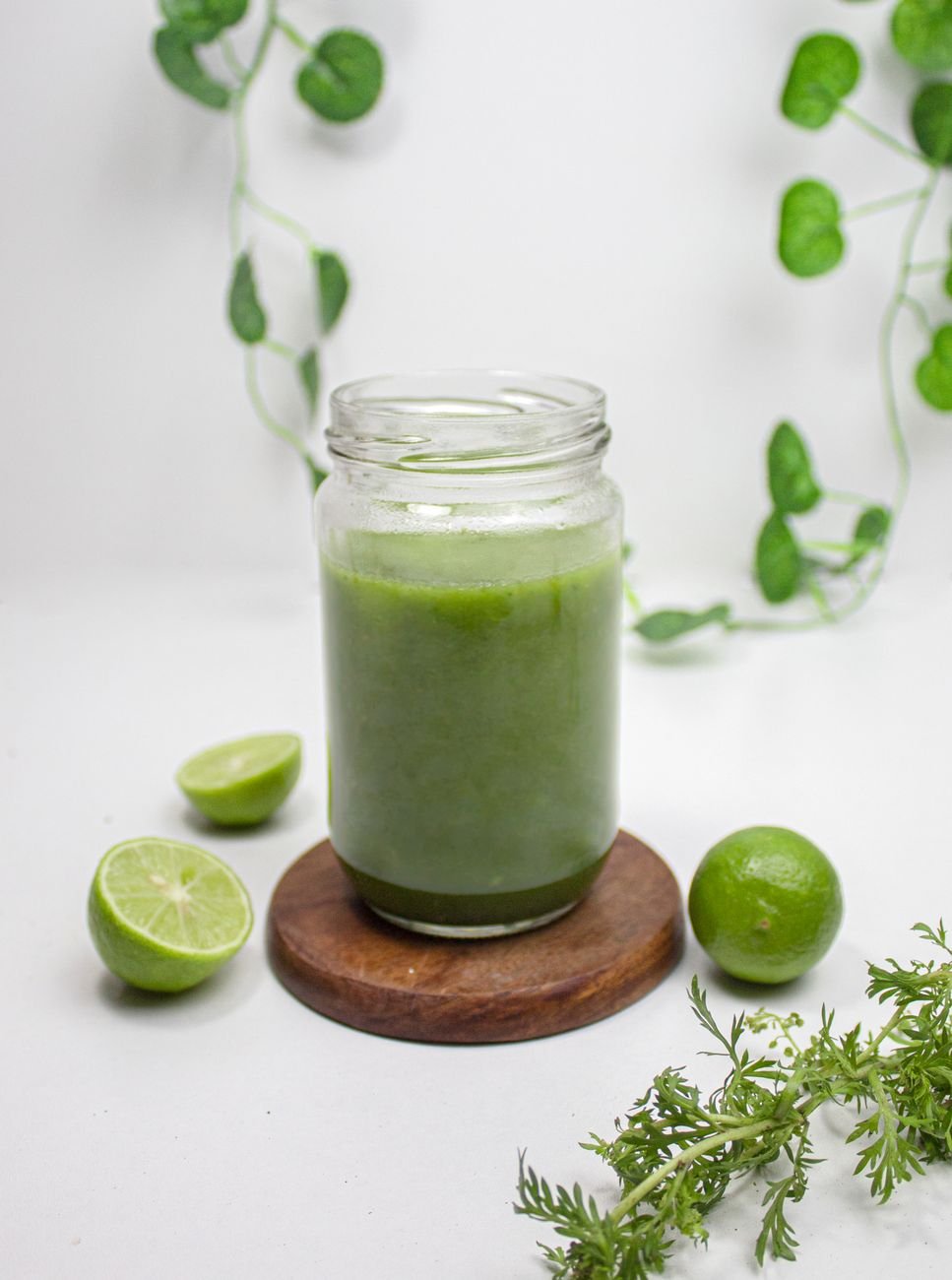 lime juice in a jar