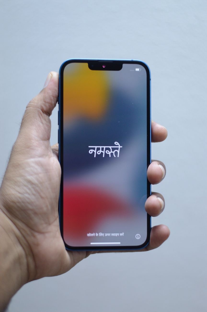 person holding a smartphone
