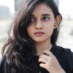 photo of a girl with dark hair