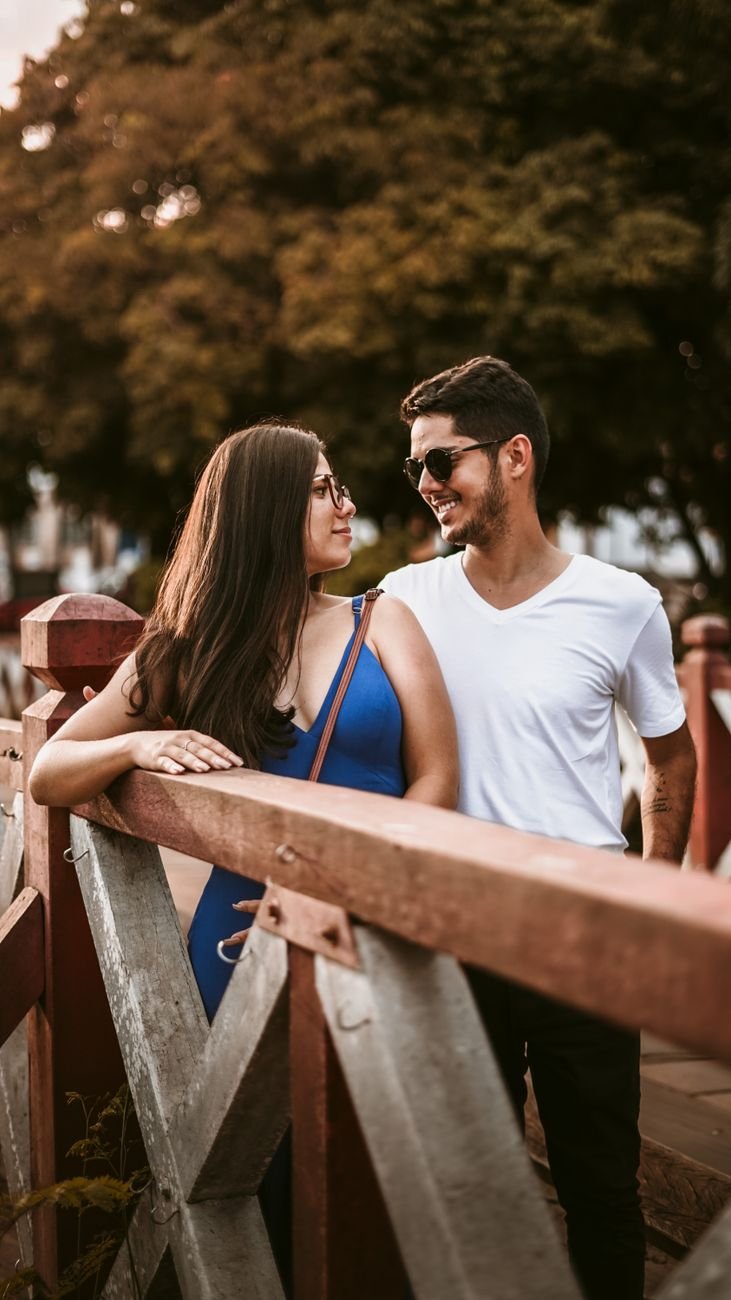 happy smiling couple
