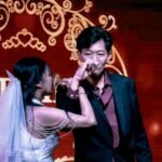 joyful wedding toast celebration
