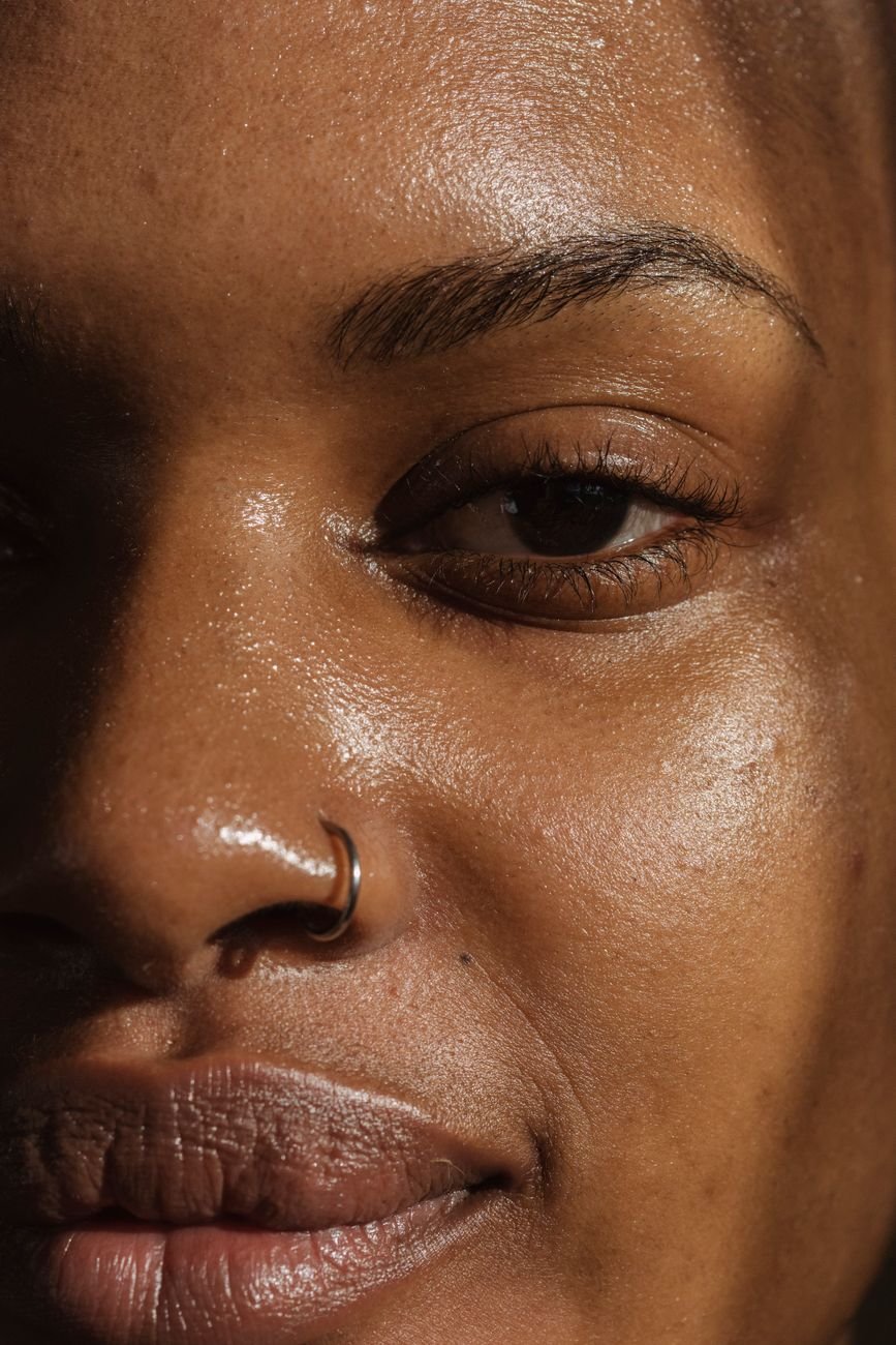 close up shot of a person s face