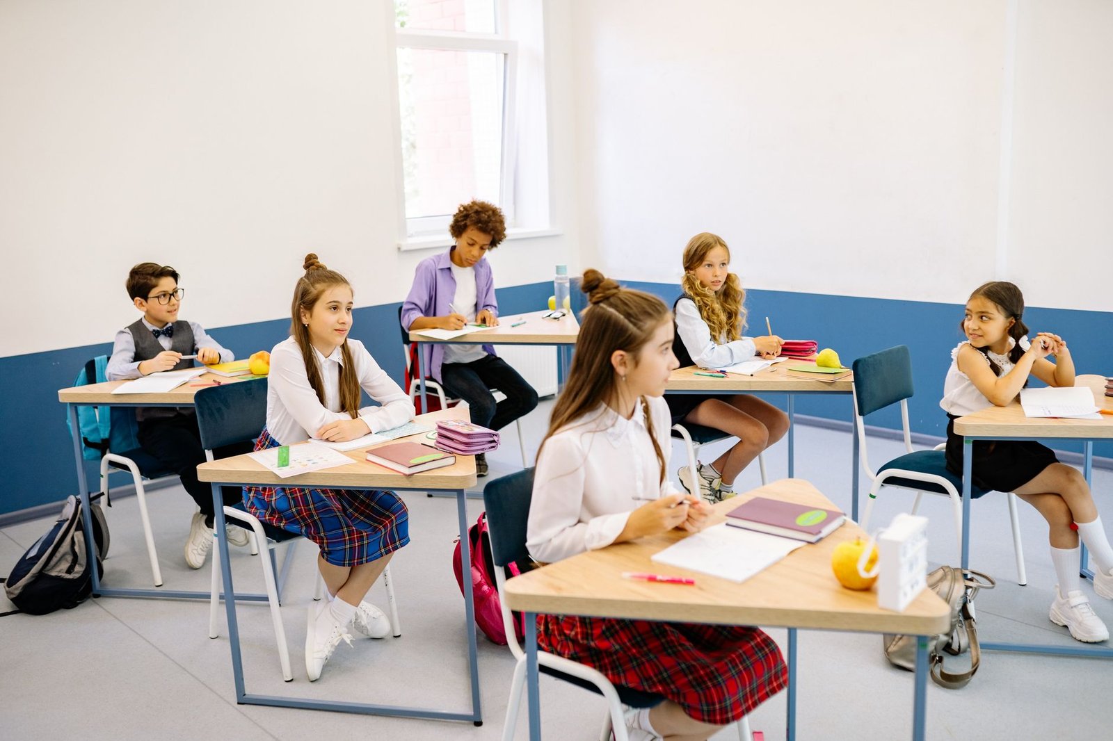 students sitting in a classroom