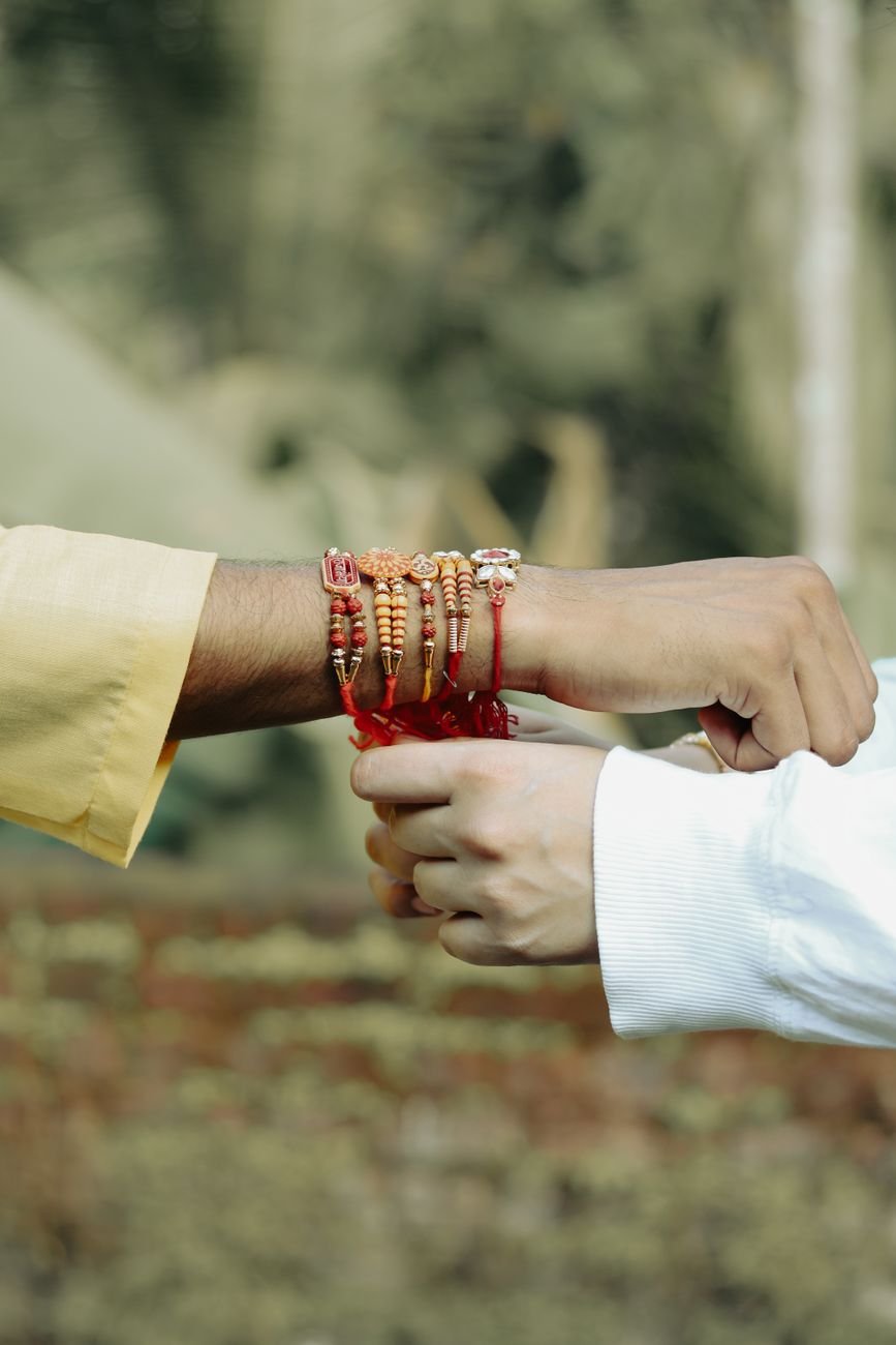 close up of bracelets
