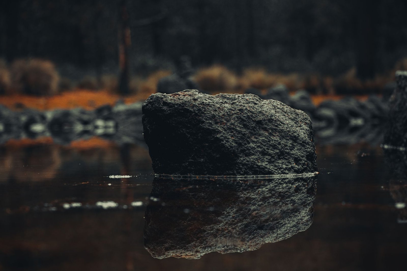 stone in water