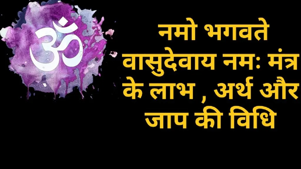 ॐ नमो भगवते वासुदेवाय नमः मंत्र के लाभ , अर्थ और जाप की विधि